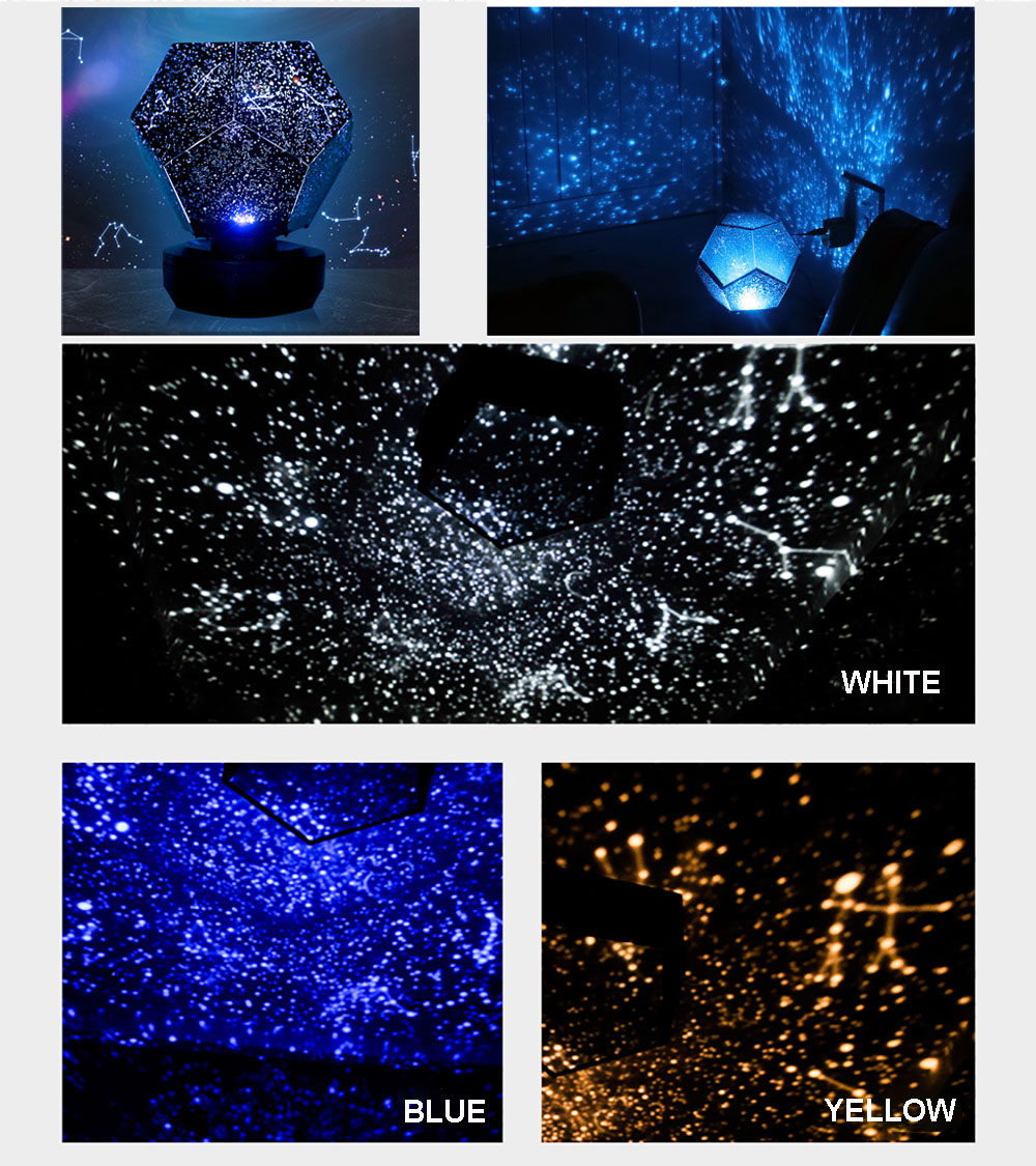 Star Projector Light Romantic Star Cosmos Projector Night Star Sky Projecto L9L0 